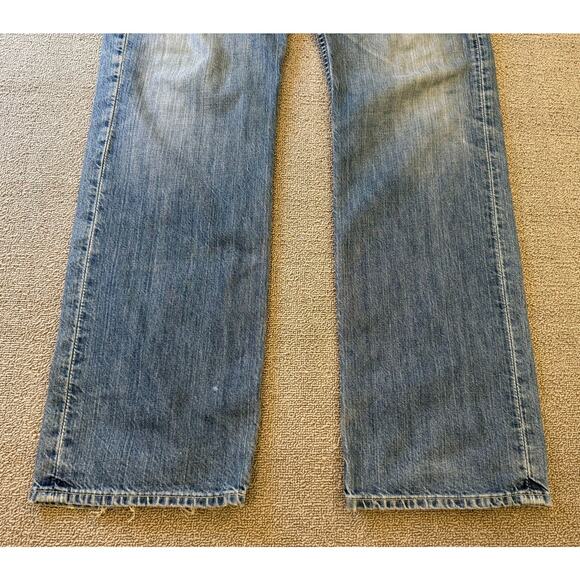 Polo Ralph Lauren Vintage Men's Jeans W33 L34 Straight Leg Blue Denim Authentic - Picture 14 of 16
